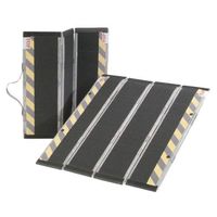 DecPac Portable Travel Wheelchair Ramp, 660 lbs. Capacity, 2' L x 10" W