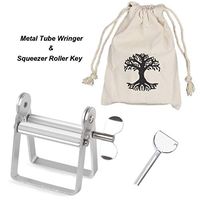 Metal Toothpaste Squeezer Tube Wringer and Squeezer Roller Key Kit for Paint Oil Hand Cream Cosmetics and Hair Color (2 Pack)