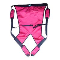 Ozzptuu One-Person Double Layer Patient Lift Sling Transfer Belt for Carrying Up and Down Stairs (Small, Red)