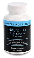 Forzea Neuro Plus Brain & Focus Formula for Memory, Focus, Clarity, Improved Alertness and Cognitive Function 60 Capsules