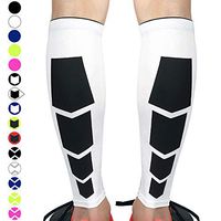 Beister 1 Pair Calf Compression Sleeves for Women & Men, Footless Shin Splint Leg Support Socks for Pain Relief, Recovery, Running, Travel, Cycling Nurse, Medium