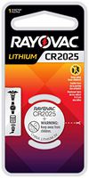 Rayovac CR2025 Battery, 3V Lithium Coin Cell CR2025 Batteries (1 Battery Count)