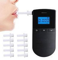Professional Fuel Cell Alcohol Tester Fast Respond Breathalyzer with Digital LCD 10 mouthpieces Portable and Easy for Personal Use Alcohol Tests Breathalyzer
