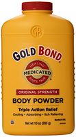 Gold Bond Medicated Powder, 10 Ounce Containers, Helps Soothe and Relieve Skin Irritations and Itching, Cools, Absorbs Moisture, Deodorizes, Pack of 3