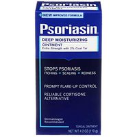 Psoriasin Deep Moisturizing Ointment - 2% Coal Tar - Stops Psoriasis Itching, Scaling, Redness - 4.2 oz
