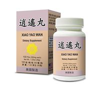 Xiao Yao Wan Herbal Supplement Helps for Liver Health, Strengthen The Spleen & Blood, Menstrual Irregularities, Blurred Vision, Dizziness, Headaches, Poor Appetite 350mg 100 Pills Made in USA