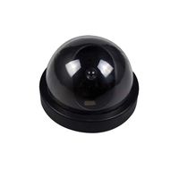 Fake Camera for Home Car CCTV Dummy Dashboard Camera With Red Light Fit for preventing Thief Criminals -Black(No Battery)