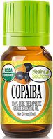 Organic Copaiba Essential Oil (100% Pure - USDA Certified Organic) Best Therapeutic Grade Essential Oil - 10ml