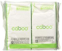 Caboo Tree Free Bamboo Facial Tissue Paper, 0.31 Pound , Pack of 8