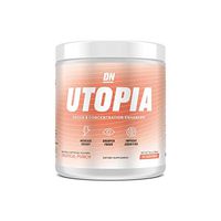 De Novo Utopia - Focus Enhancing Powder Energy Drink, 30 Servings, Contains Caffeine, Citicoline, Vitamin C, Mucuna and Huperzine | Brain Booster (Tropical Punch)