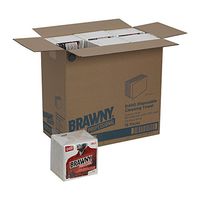 GP Brawny Professional D400 Disposable Cleaning Towel, 1/4-Fold, White