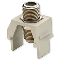 Legrand - On-Q WP3479LA50 NonRecessed Nickel FConnector (50 pack), Light Almond