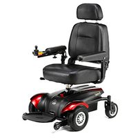 Merits Health Products - Vision CF - Front Wheel Drive Power Chair - 18"W x 16"D - Red