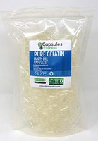Capsules Express- Size 0 Clear Empty Gelatin Capsules 1000 Count - Kosher and Halal Certified - Gluten-Free Pure Bovine Gelatin Pill Capsule - DIY Powder Filling