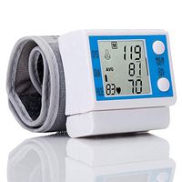 Sphygmomanometer Full Automatic Digital Wrist Blood Pressure Monitor for Home Use with Large Cuff Pulse Rate Monitor Electric Portable HOJZ
