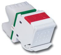 MX6-02 - Siemon MAX6 Category 6 Angled Jack, White, Pack of 2