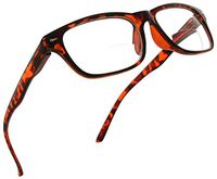 Trendy Bifocal Reading Glasses Readers with Spring Hinges for Men and Women [Dark Tortoise, 2.50]