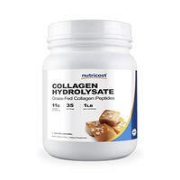 Nutricost Grass-Fed Collagen Powder 1LB (454 G) (Salted Caramel) - Pure Grass Fed Bovine Collagen Hydrolysate - Collagen Peptides
