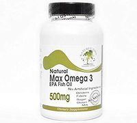 Natural Max Omega 3 EPA Fish Oil 500mg ~ 200 Capsules - No Additives ~ Naturetition Supplements