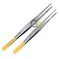 G.S 2 O.R Grade DEBAKEY Artery ATRAUMATIC Tissue Vascular Forceps 7 INCH and 8 INCH with Gold Handle