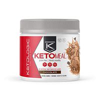 KetoLogic Keto Meal Replacement Shake with MCT, Chocolate | Low Carb, High Fat Keto Shake | Promotes Weight Loss & Suppresses Appetite | 7 Servings