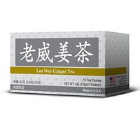 Lao Wei Ginger Tea Helps Increase Energy and Antioxidant Level 15 Bags Made in USA