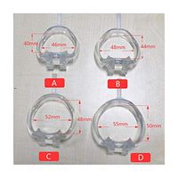Waterproof Male Ware Sterility, Internal Cage with Soft Thorns, New Lock for Flirting Prop Waterproof (Size : Long cage 45mm Ring)