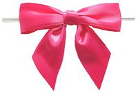 BAYWIND LTD;3" Twist Tie Bows- 100pc (Shocking Pink)