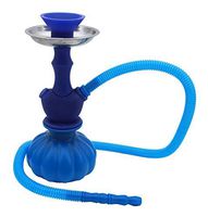 Blue Silicone and Portable Hookah Water vase Sale narguile Pipes Shisha Smoking by Hookah4sale - Small hookahs