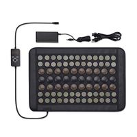 UTK Far Infrared Heating Pad 23"x16.5" Mat Dense 52 Jade and 30 Tourmaline Stones Matrix for Back Neck Knee Leg Hip Cramps Pain Adjustable Temp 103-159°F Powered by 24V DC EMF Free