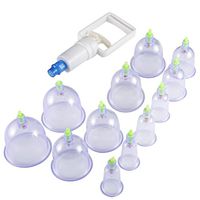 Physical Therapy Suction Cups Cupping Set ACU-Pressure Pointers for Cellulite Cupping Massage (12 Cups)