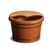 Foot Tub,Household Solid Wood Foot Bath Barrel,Foot Spa Wooden Tub,Soak,Foot Bath Wooden Bucket Foot Spa,for Muscle Pain Fatigue