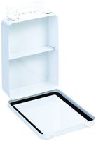 Durham 505-43 White Metal 16 Unit Vertical Empty First Aid Kit Box, 6-5/16" Width x 9-1/16" Height x 2-3/8" Depth