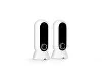 Canary: Flex 2 Camera Home Monitoring Pack | Indoor Outdoor WiFi HD House Security | Night Vision, Weatherproof, Wireless or Plug in, Flexible, Motion App Alerts (Pet, Pool, Door, Yard, Garage), White