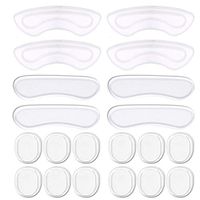Heel Grips, 8PCS Heel Inserts, 12PCS Shoe Inserts, Gel Heel Cushion Inserts for Women Men, Adhesive Shoe Pads for Loose Shoes, Heel Slipping, Rubbing