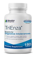 Houston Enzymes TriEnza – 180 Capsules (90 Doses) | Broad-Spectrum Enzymes for Digestive Intolerances | Supports Digestion of Gluten, Casein, Soy, Proteins, Carbohydrates, Sugars, Fats & Polyphenols