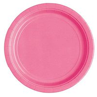 Unique Industries, Paper Plates, 20 Pieces - Hot Pink