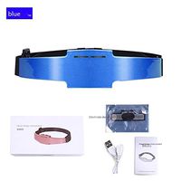 Electric Head Massager, USB Multi-Function Hypnosis Wireless Charging Head Instrument, Relaxing Hypnosis to Improve Insomnia (Color : Blue)