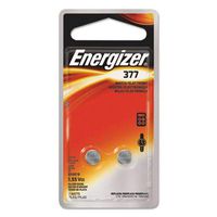 Energizer 377BPZ2 Watch/Electronic/Specialty Battery, 377, 1.5V, 2/Pack