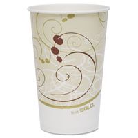 SOLO Cup Company Paper Cold Cups, 16 oz., Symphony Design, 50/Bag - 20 sleeves of 50 cups. 1000 per case.