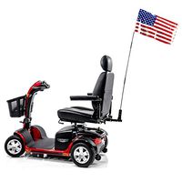 Scooter Patriotic Safety Flag Assembly for Most Pride, Golden, Challenger Mobility Scooter