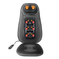 Osaki OS-9500 Back Massager Shiatsu Massage Chair Seat Cushion with Heat Rolling Neck Shoulder Kneading Vibration High-Definition Massage Heat pad for Back Pain seat Cushion Office seat Back Cushion