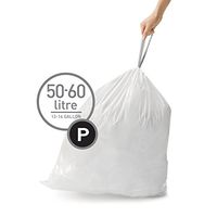 simplehuman Code P Custom Fit Drawstring Trash Bags,50-60L / 13-16 Galllon (200 Count)