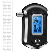 Breathalyzer, Professional Alcohol Tester with 31 Mouthpieces Portable Breath Alcohol Tester with Digital LCD Display and Semi-Conductor Sensor