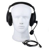 New Black 2 Pin PTT VOX Headset Earpiece for RETEVIS/Kenwood/BAOFENG/TYT/WOUXUN/PUXING Two Way Radio