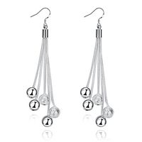 Silver Dangle Earrings Jewelry Birthday Gifts Presents for Women Anniversary Tassel Drop (color5)