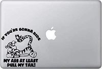 LA DECAL TIGGER TIGER CAT WINNIE POOH DISNEY If ypou are gonna Ride decal on car truck SUV laptop macbook vinyl decal sticker Black 6 inches