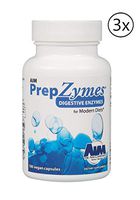AIM PrepZymes Digestive Enzymes Dietary Supplement 100 Vegan Capsules (3 Bottle)