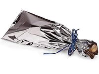 Metallic Wine Bag 100 Count - Silver