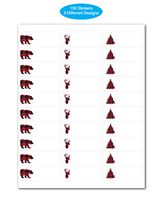 to and from Buffalo Plaid Christmas Gift Tags / 150 Northwoods Holiday Gift Tags